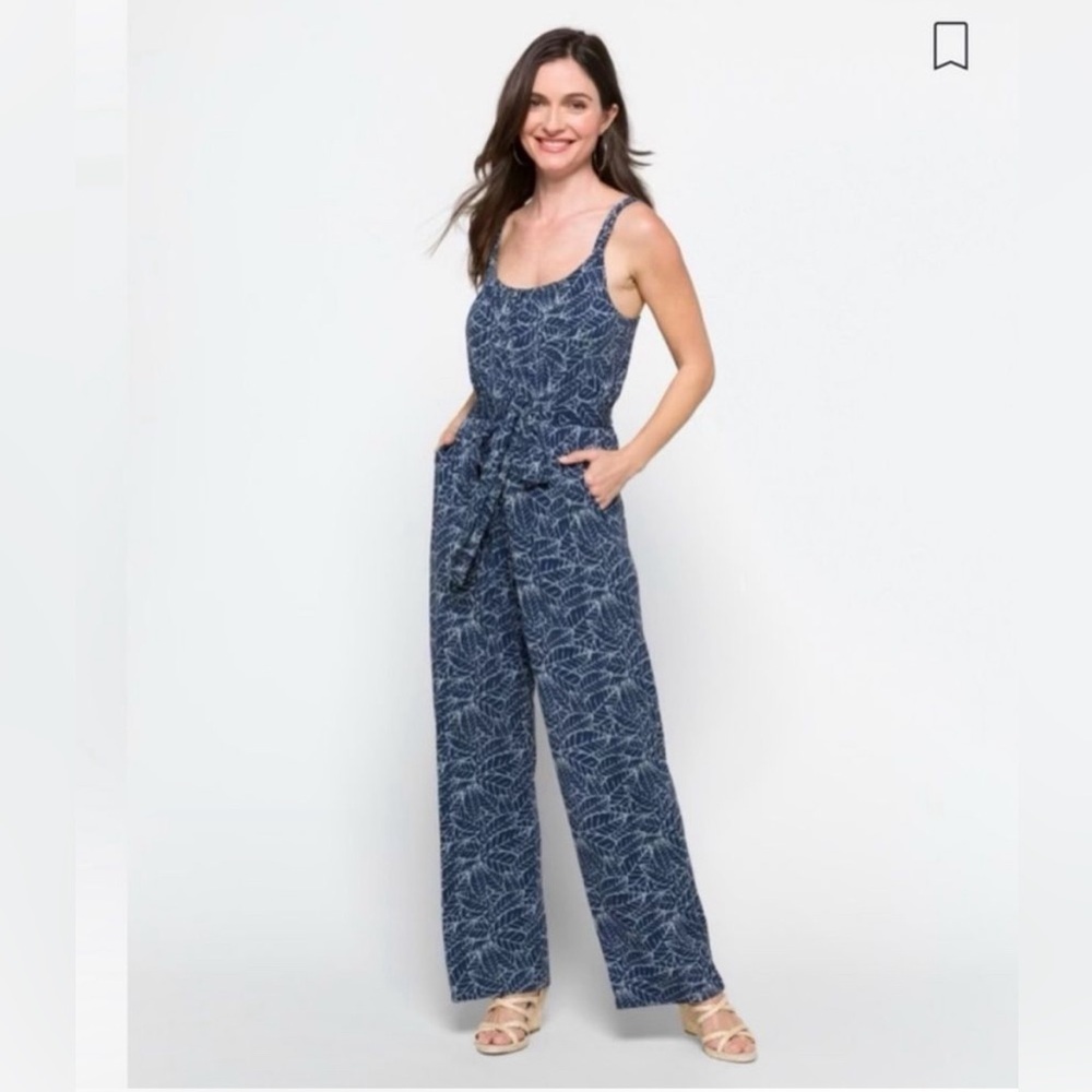 Market & Spruce Florence Knit Jumpsuit‎ Indigo size S NWT C2